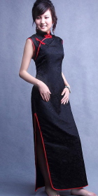 Sleeveless Long-length Cheongsam (CM)