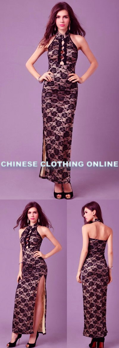 Sleeveless Long-length Cheongsam (CM)