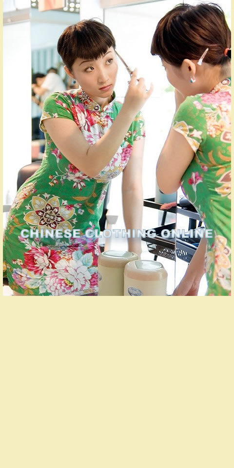 Cup-sleeve Short-length Cheongsam (CM)