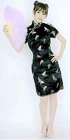 Short-sleeve Mid-length Cheongsam (CM)