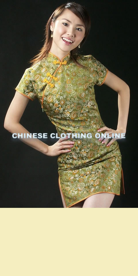 Short-sleeve Short-length Cheongsam (CM)