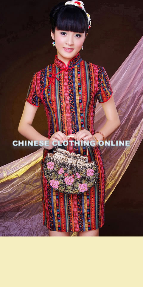 Short-sleeve Short-length Cheongsam (CM)