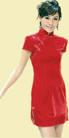 Short-sleeve Short-length Cheongsam (CM)