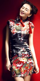 Cup-sleeve Short-length Cheongsam (CM)