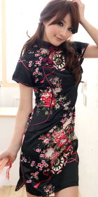 Short-sleeve Short-length Cheongsam (CM)