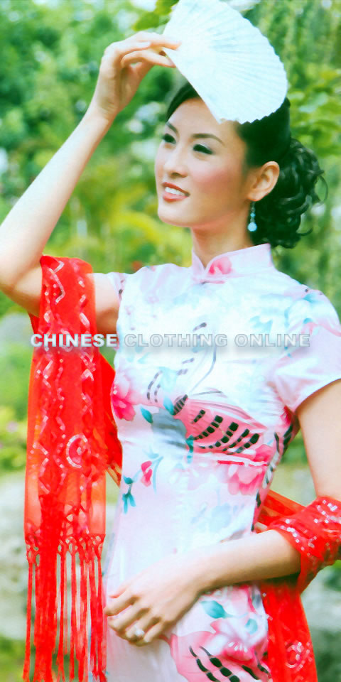 Cup-sleeve Short-length Cheongsam (CM)