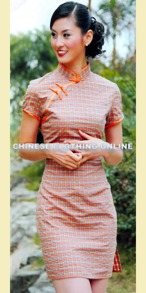 Short-sleeve Short-length Cheongsam (CM)