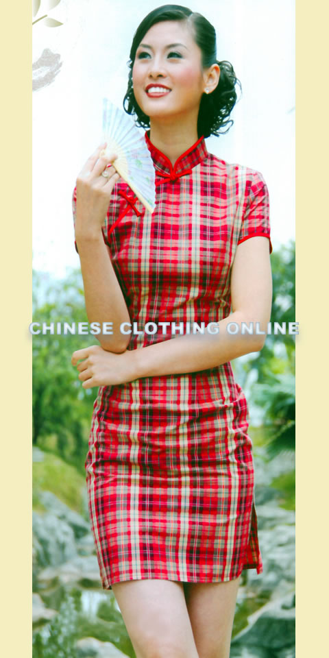 Short-sleeve Short-length Cheongsam (CM)