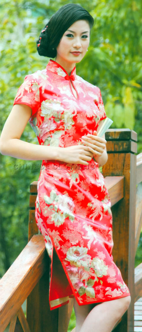 Short-sleeve Short-length Cheongsam (CM)