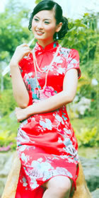 Cup-sleeve Short-length Cheongsam (CM)