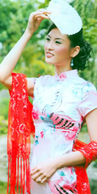 Cup-sleeve Short-length Cheongsam (CM)