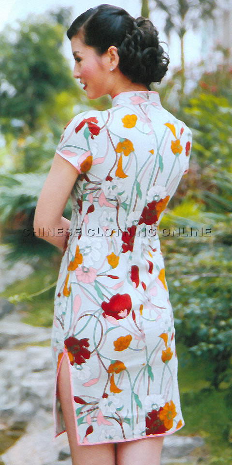 Short-sleeve Short-length Cheongsam (CM)