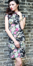 Cup-sleeve Short-length Cheongsam (CM)