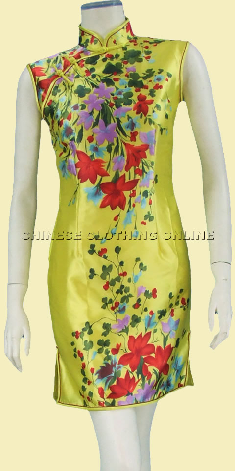 Sleeveless Short-length Cheongsam (CM)