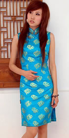 Sleeveless Short-length Cheongsam (CM)