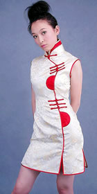 Sleeveless Short-length Cheongsam (CM)