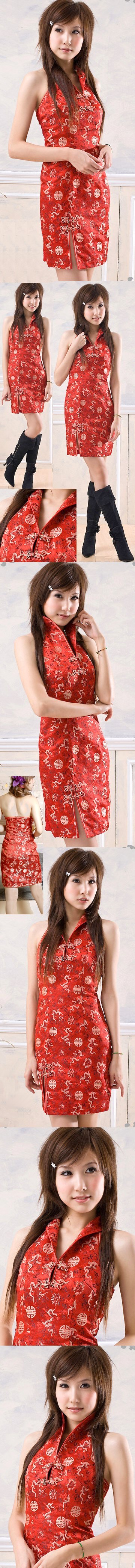 Sleeveless Short-length Cheongsam (CM)