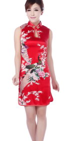 Sleeveless Short-length Cheongsam (CM)