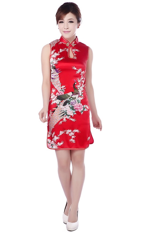 Sleeveless Short-length Cheongsam (CM)