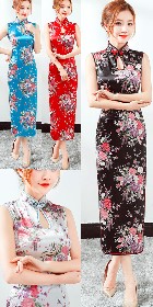 Sleeveless Long-length Cheongsam (CM)