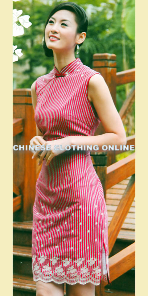 Sleeveless Short-length Cheongsam (CM)