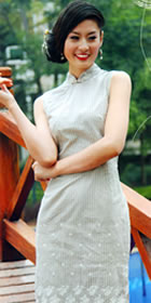 Sleeveless Short-length Cheongsam (CM)