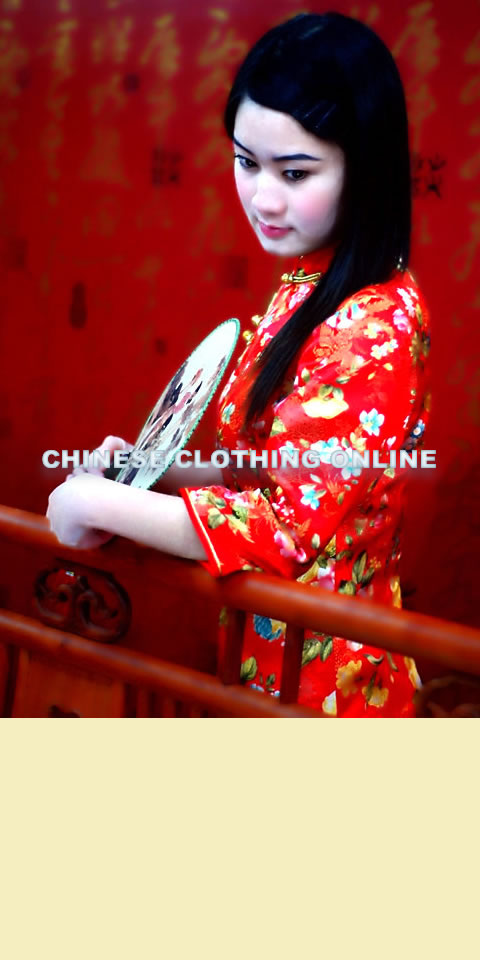 3/4-sleeve Mid-length Cheongsam (CM)