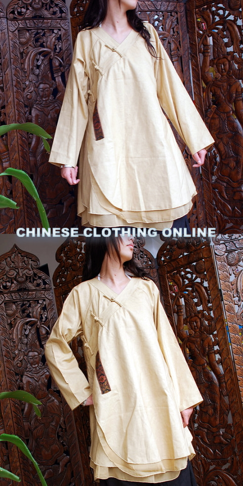 Ethnic Hanfu Style Dual-Layer Dress (CM)