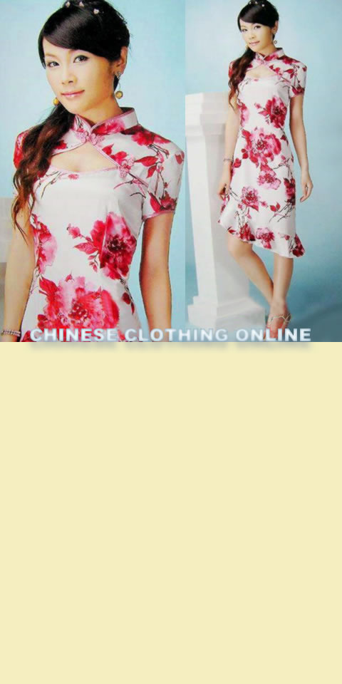 Short-sleeve Mid-length Cheongsam (CM)