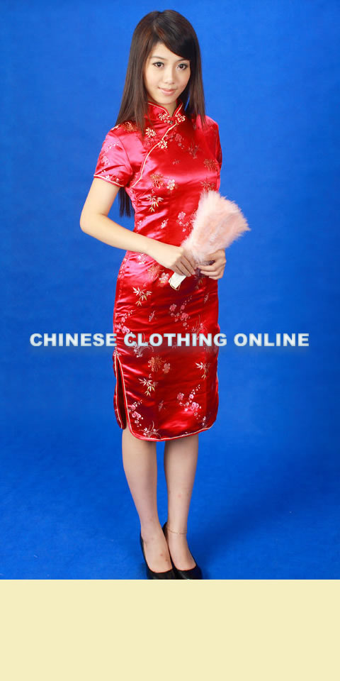 Short-sleeve Mid-length Cheongsam (CM)