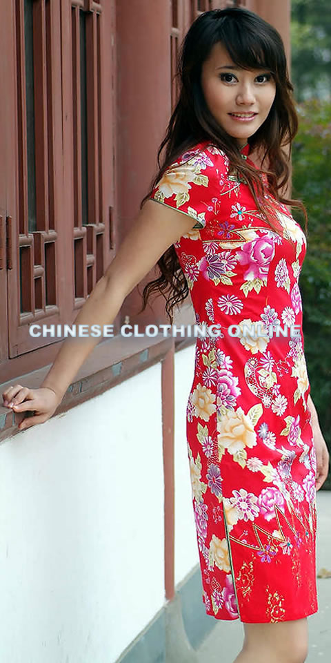 Short-sleeve Mid-length Cheongsam (CM)