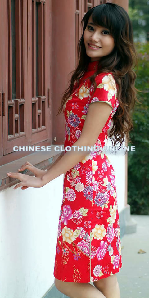 Short-sleeve Mid-length Cheongsam (CM)