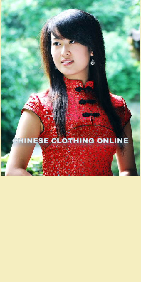 Cup-sleeve Mid-length A-line Cheongsam (CM)