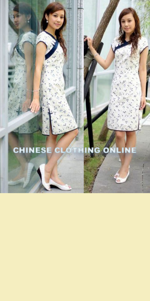 Cup-sleeve Mid-length Cheongsam (CM)