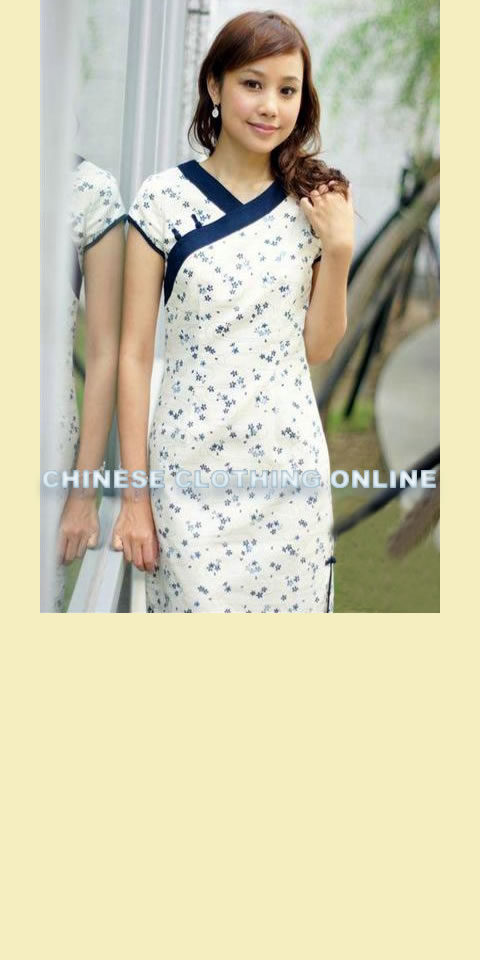 Cup-sleeve Mid-length Cheongsam (CM)