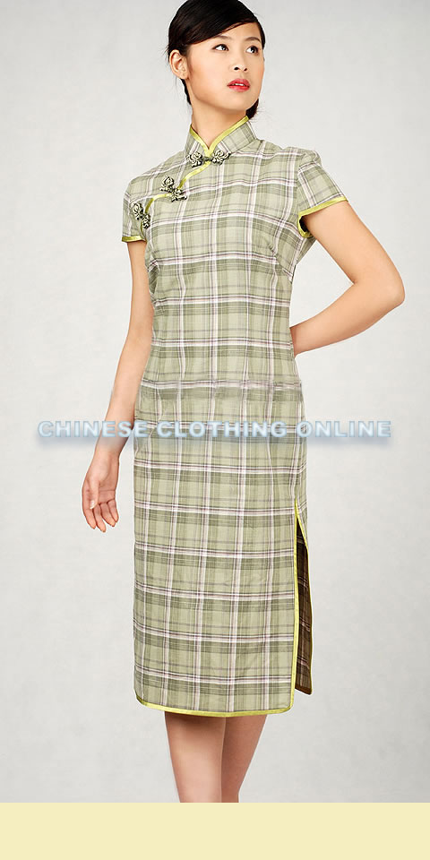 Short-sleeve Mid-length Cheongsam (CM)