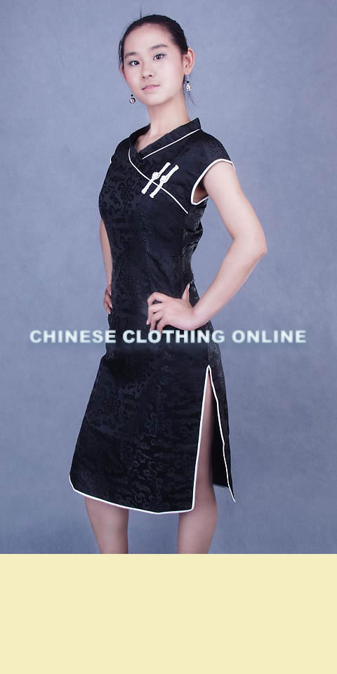 Cup-sleeve Mid-length Cheongsam (CM)