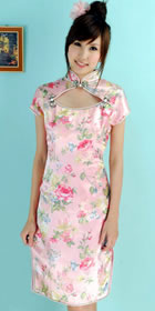 Short-sleeve Mid-length Cheongsam (CM)