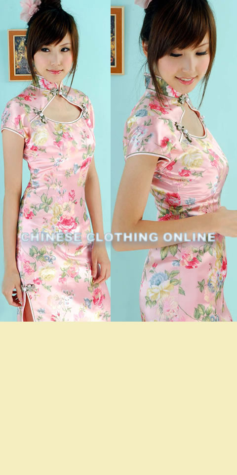 Short-sleeve Mid-length Cheongsam (CM)