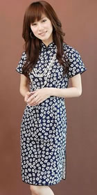 Short-sleeve Mid-length Cheongsam (CM)