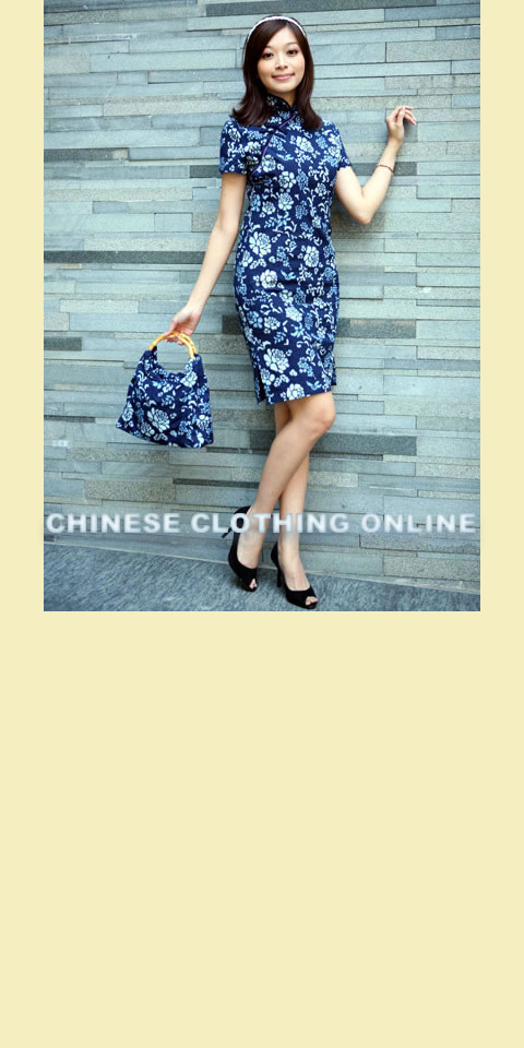 Short-sleeve Mid-length Cheongsam (CM)