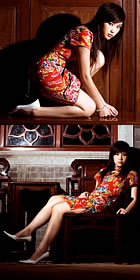 Short-sleeve Mid-length Cheongsam (CM)