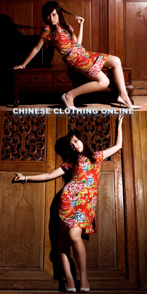 Short-sleeve Mid-length Cheongsam (CM)