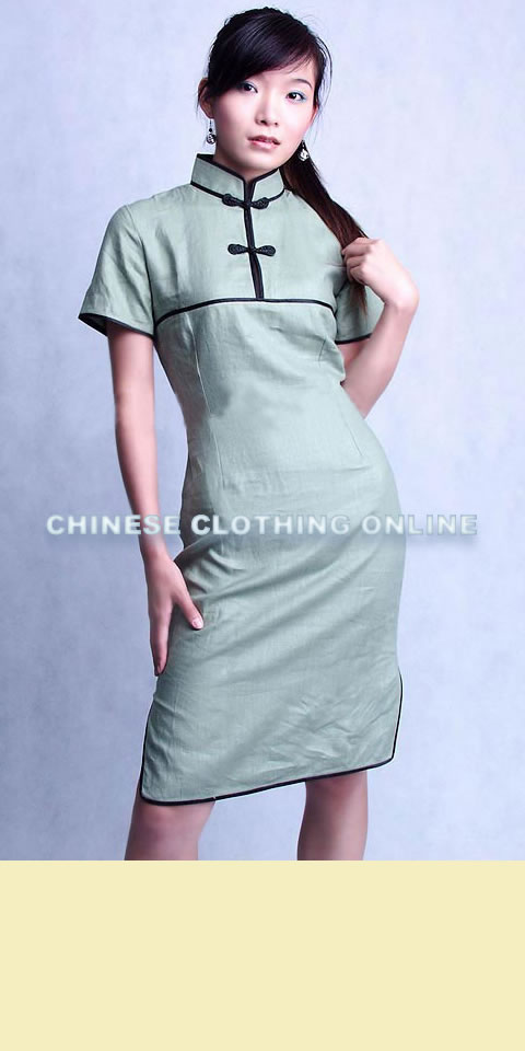 Short-sleeve Mid-length Cheongsam (CM)
