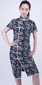 Short-sleeve Mid-length Cheongsam (CM)