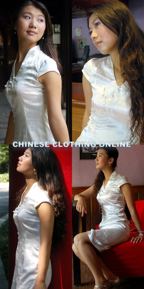 Cup-sleeve Mid-length Cheongsam (CM)