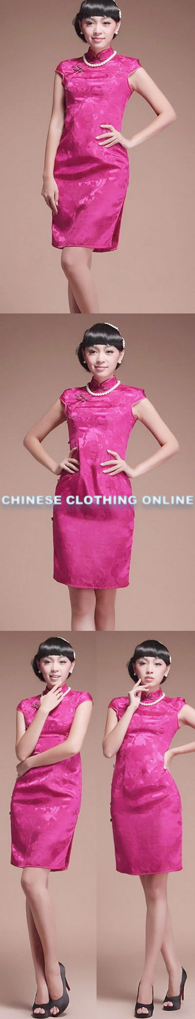 Short-sleeve Mid-length Cheongsam (CM)