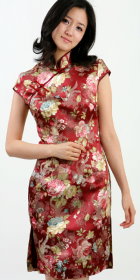 Short-sleeve Mid-length Cheongsam (CM)