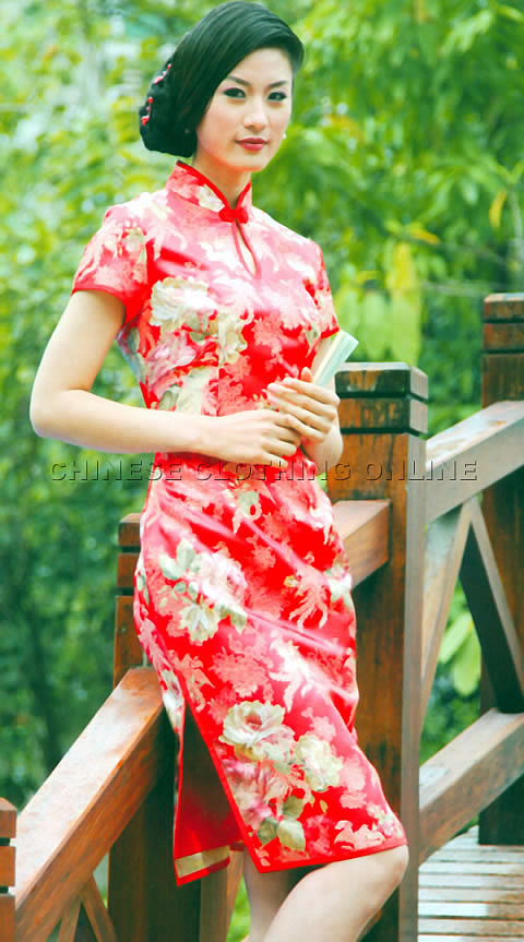 Short-sleeve Mid-length Cheongsam (CM)