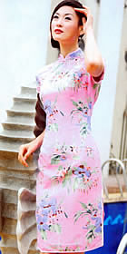 Short-sleeve Mid-length Cheongsam (CM)